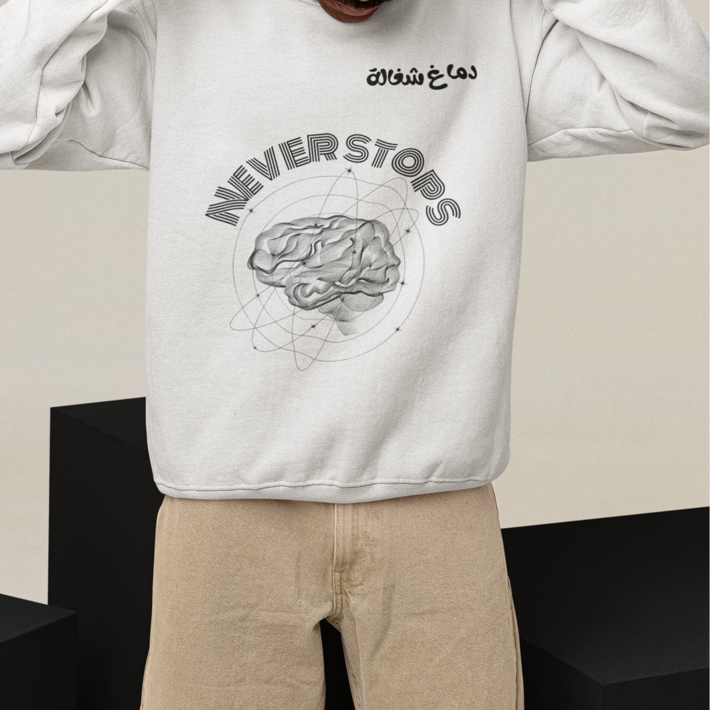 Unisex Sweatshirt WHITE,ASH,SAND,LIGHT BLUE AND LIGHT PINK