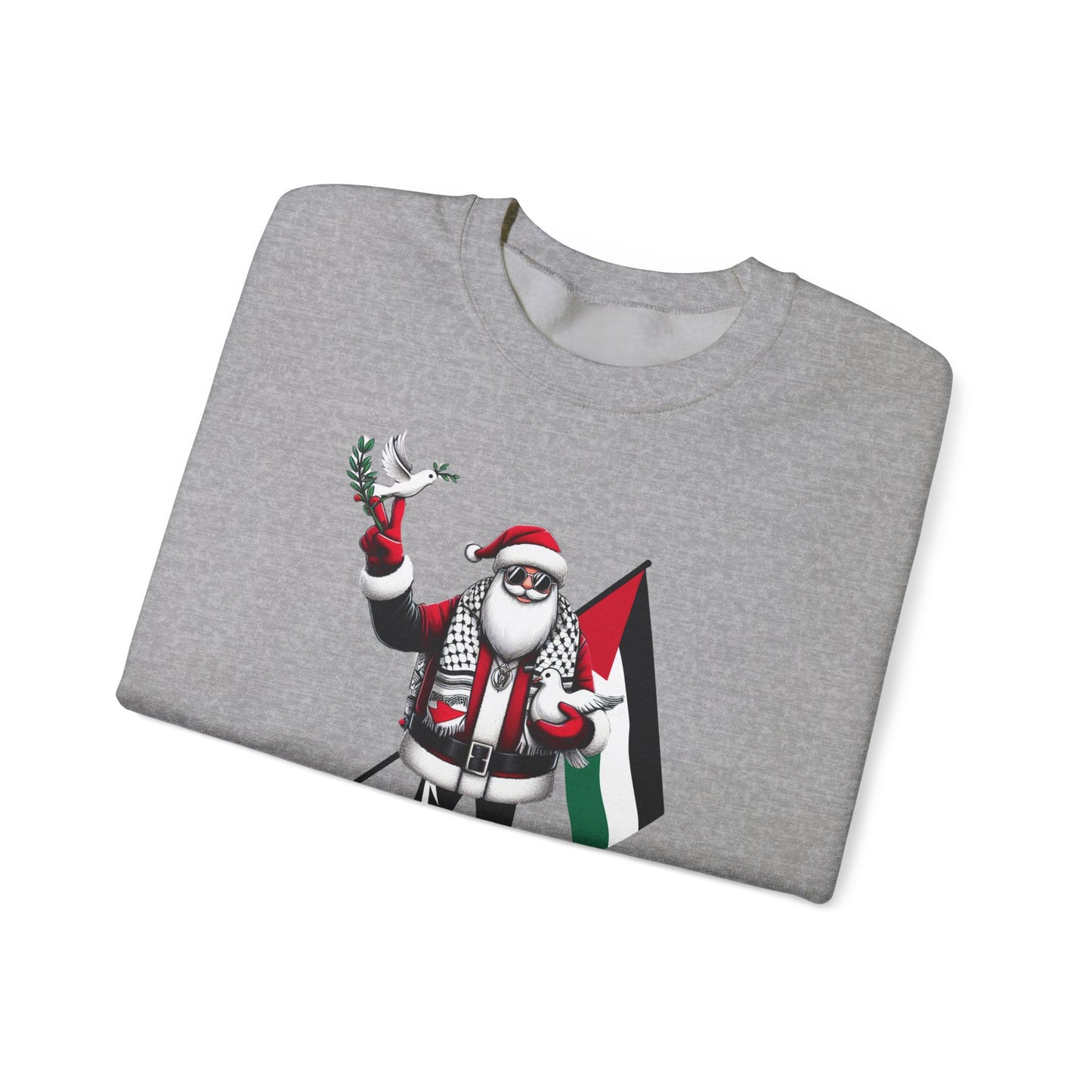 Santa Peace Crewneck Sweatshirt - Holiday Comfort Wear