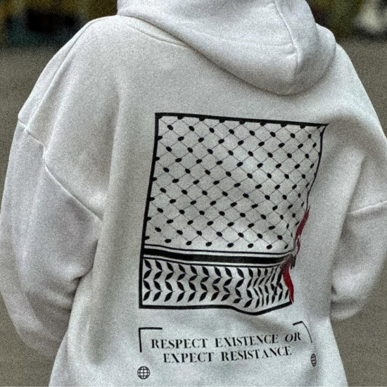 RESIST WHITE OVERSIZE HOODIE