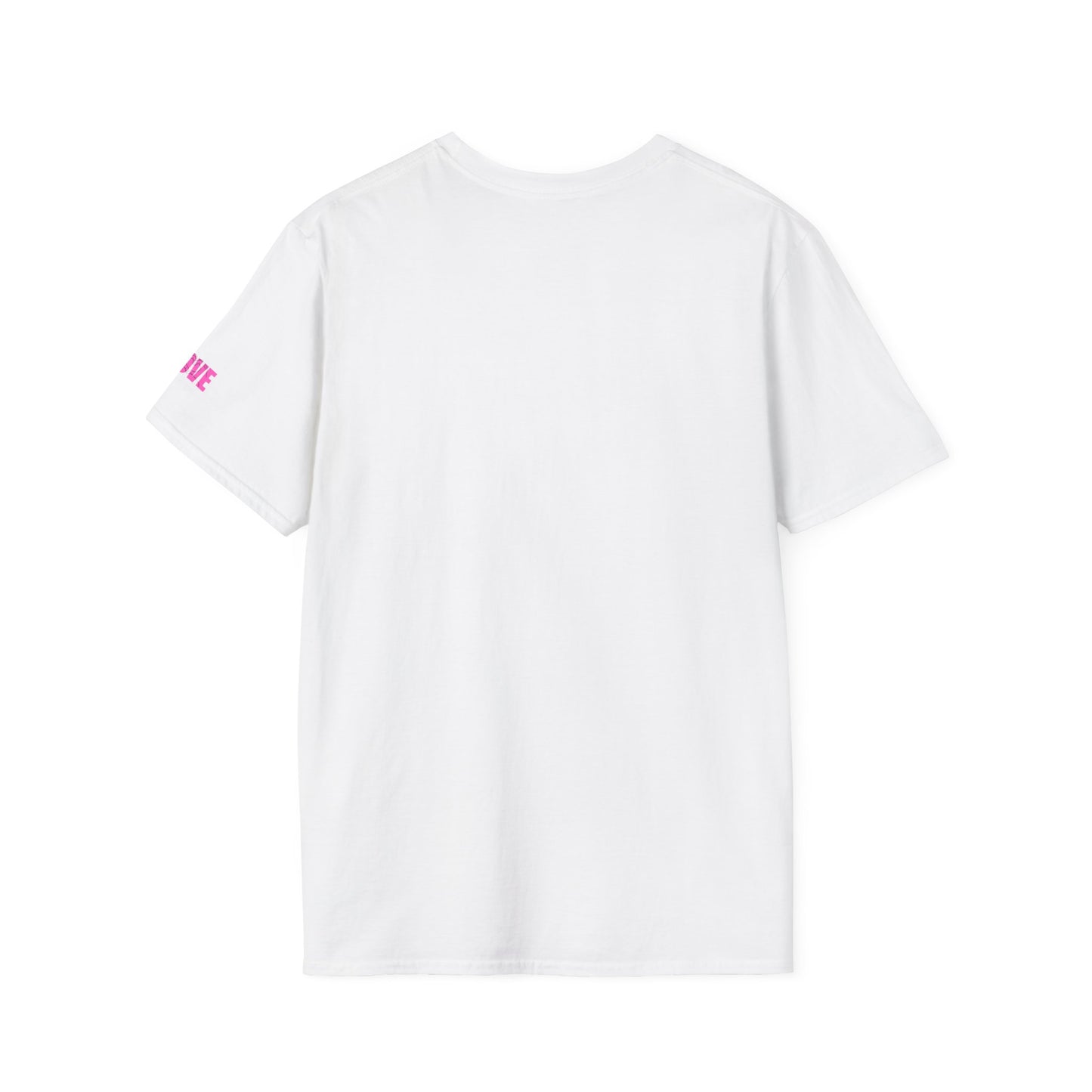 love الْحُبُّ - WHITE AND NATURAL AND RED T-SHIRT
