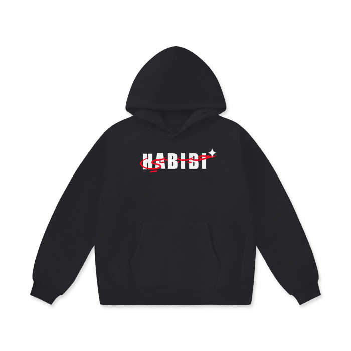 HABIBI BLACK OVERSIZE HOODIE