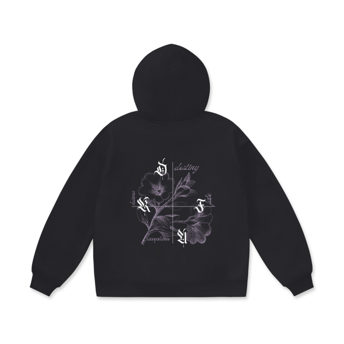 MAKTUB OVERSIZE BLACK HOODIE