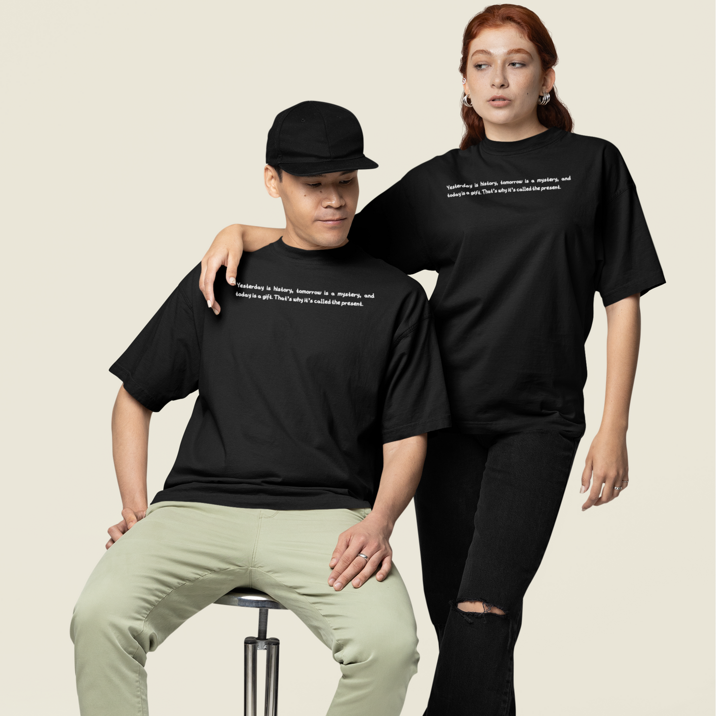Live the moment oversize T-Shirt