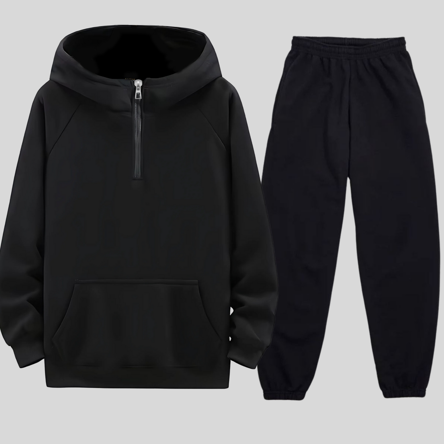 TRACKSUIT Half Zipper Hoodie