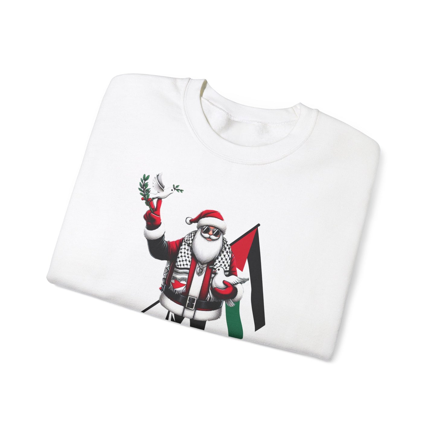 Santa Peace Crewneck Sweatshirt - Holiday Comfort Wear