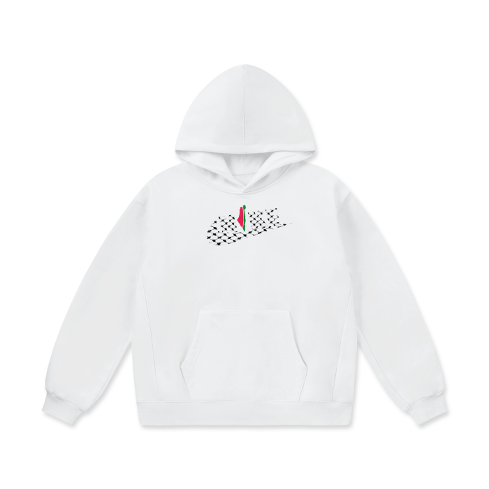 OVERSIZE HOODIE KUFFIEH WHITE