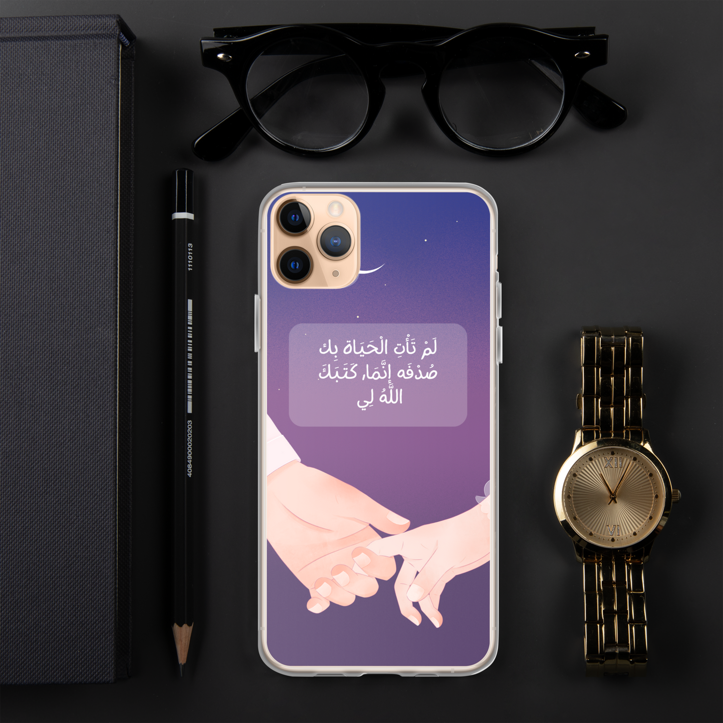 (wrote you for me) black iphone case