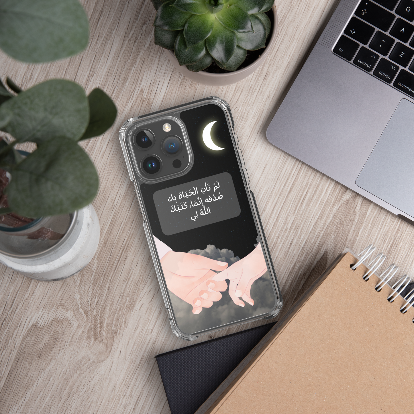 wrote you for me (black background) iphone case