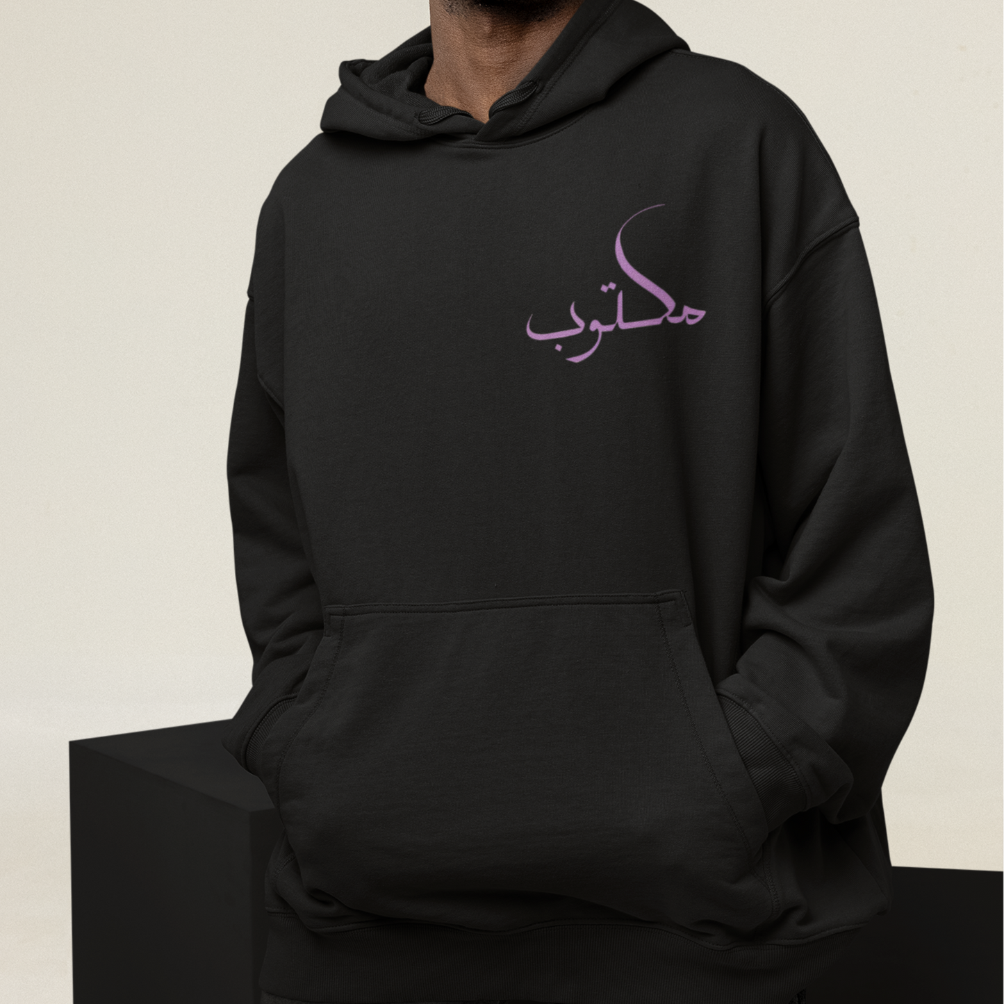 MAKTUB OVERSIZE BLACK HOODIE