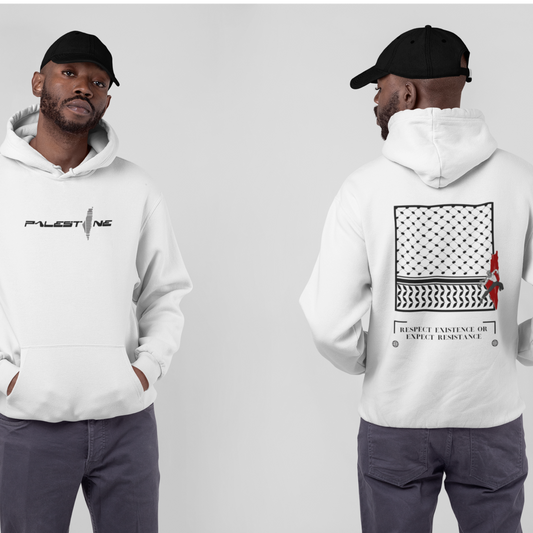 RESIST WHITE OVERSIZE HOODIE