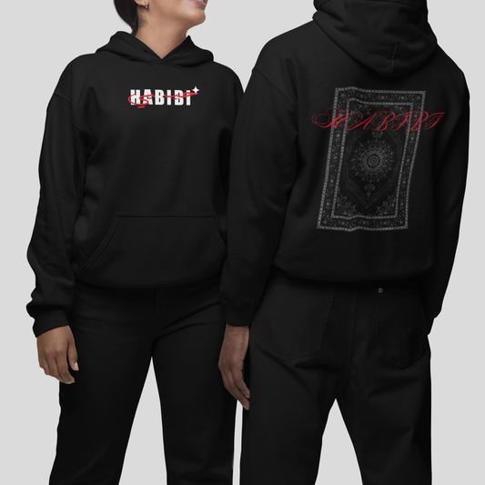 HABIBI BLACK OVERSIZE HOODIE