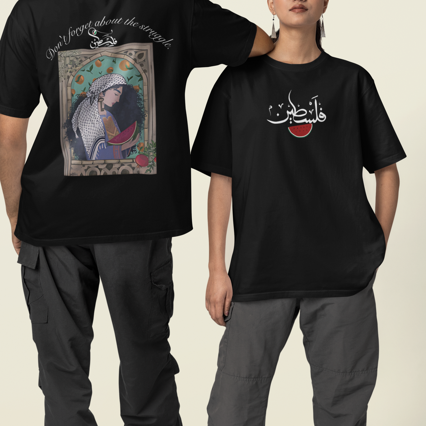 OVERSIZE T_SHIRT "don`t forget about the struggel"