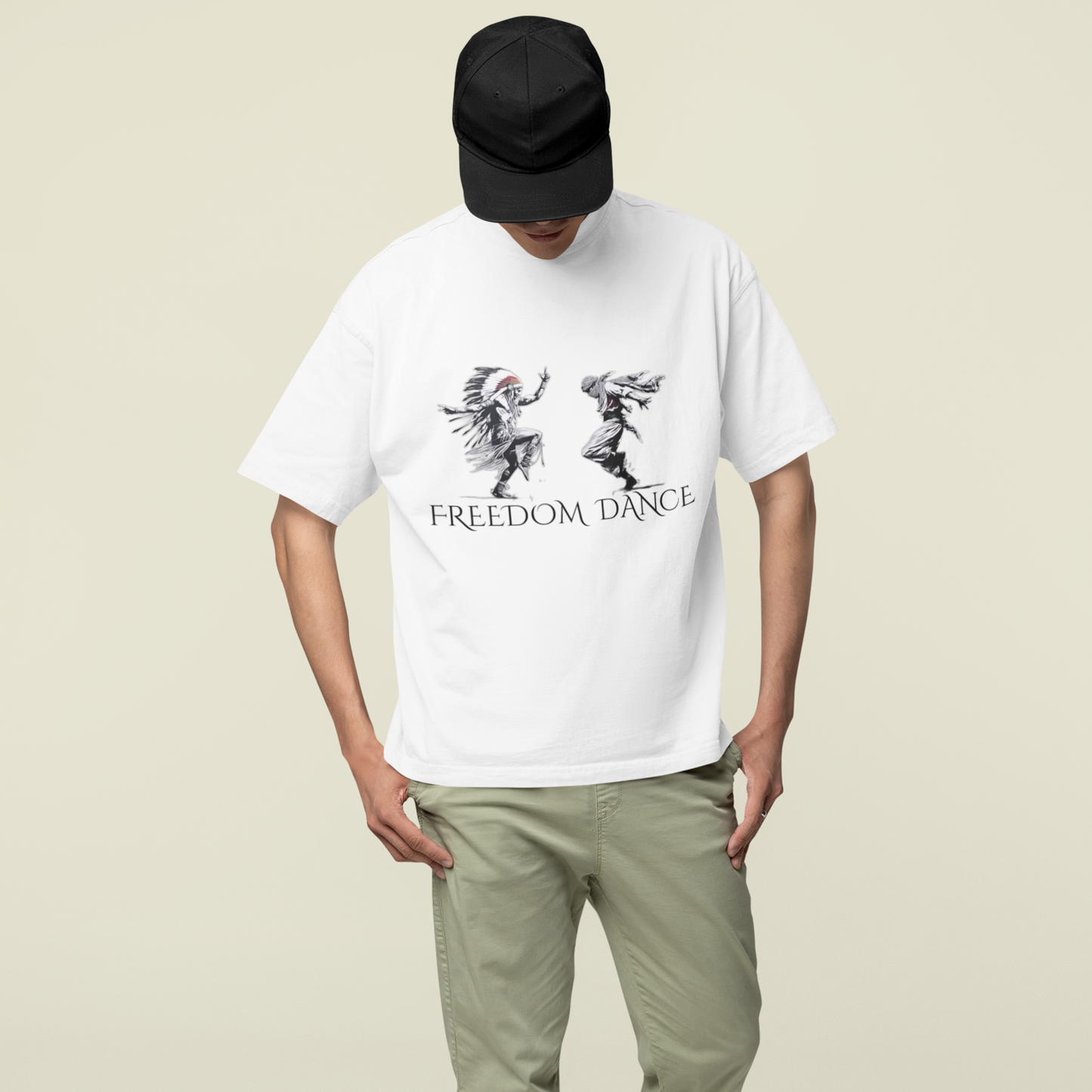 OVER SIZE FREEDOMDANCE T_SHIRT