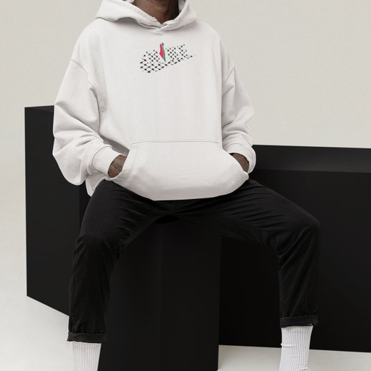 OVERSIZE HOODIE KUFFIEH WHITE