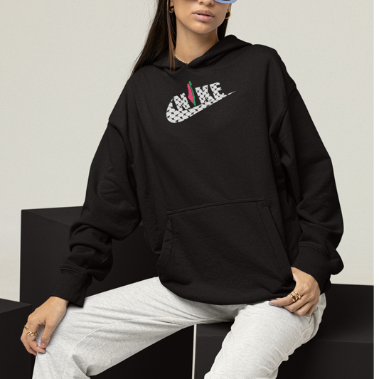 OVERSIZE BLACK HOODIE KUFFIEH